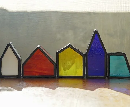 Stained glass hut Stained glass hut