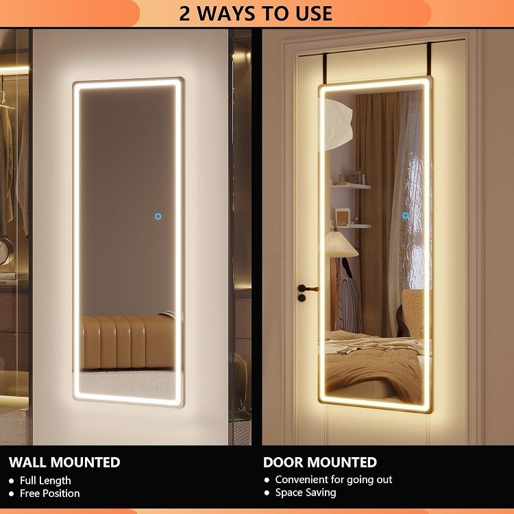 LED Light Standing Mirror