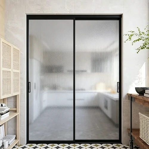 Decorative Texture Glass Double Door Decorative Texture Glass Double Door