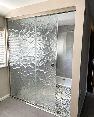 Wave Pattern Glass Shower Door Wave Pattern Glass Shower Door
