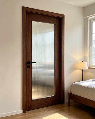 Driftwood Pattern Glass Bedroom Door Driftwood Pattern Glass Bedroom Door