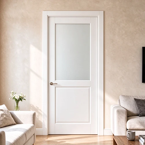 Satin Acid Etched Glass Interior Door Satin Acid Etched Glass Interior Door