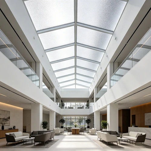 Patterned Solar Glass Skylight Atrium Patterned Solar Glass Skylight Atrium
