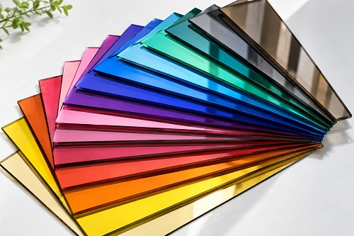 different colored mirror glass sample display different colored mirror glass sample display