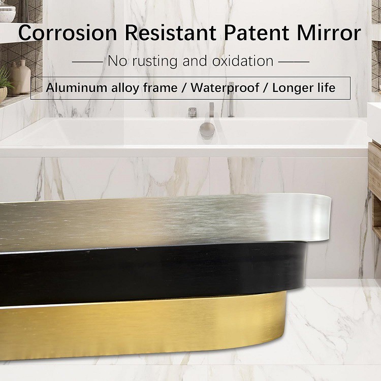 back lit mirror round-frame back lit mirror round-frame