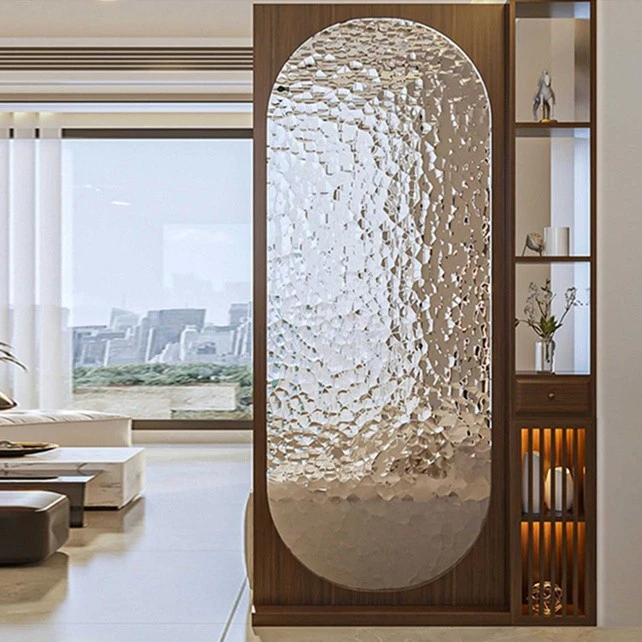 water pattern glass partition wall water pattern glass partition wall